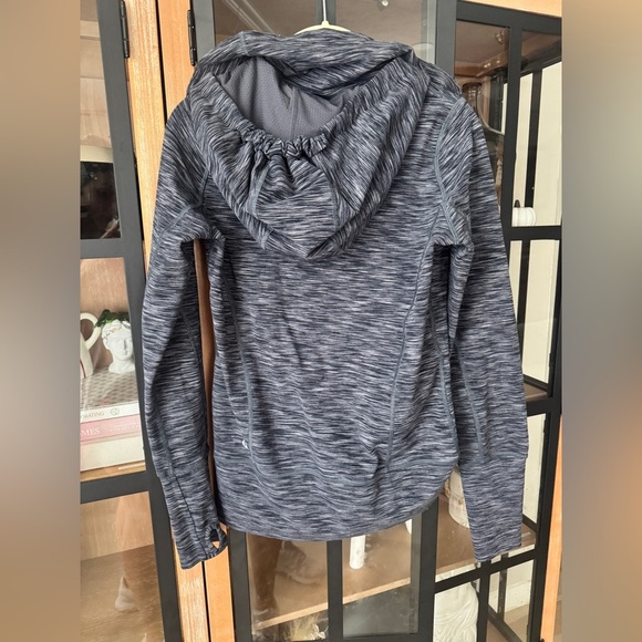 Lululemon Stride Jacket hoodie full zipper up Wren Space Dye heathered charcoal - Picture 6 of 13